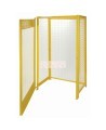 Kleton gas cylinder cabinet for compressed gas cylinders, yellow