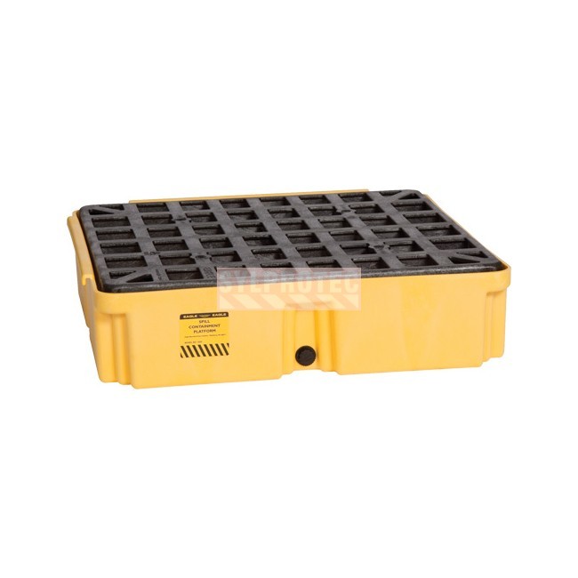 Plateforme de rétention modulaire Eagle en PEHD jaune