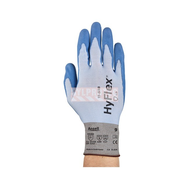 Ansell HyFlex Dyneema Diamond PU gloves, pair, 11-518