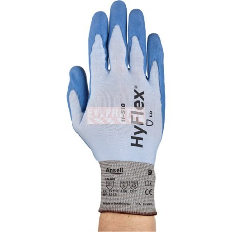 Ansell HyFlex Dyneema Diamond PU gloves, pair, 11-518
