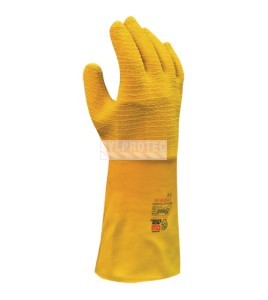 Showa Nitty Gritty wrinkle-finish latex gloves, pair, 65NFW