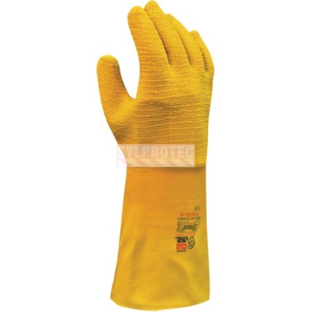 Gants Showa Nitty Gritty, latex plissé, la paire, 65NFW