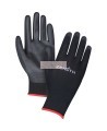 Gants Zenith noirs en polyester PU, la paire, SAX696/SAX697/SAX699