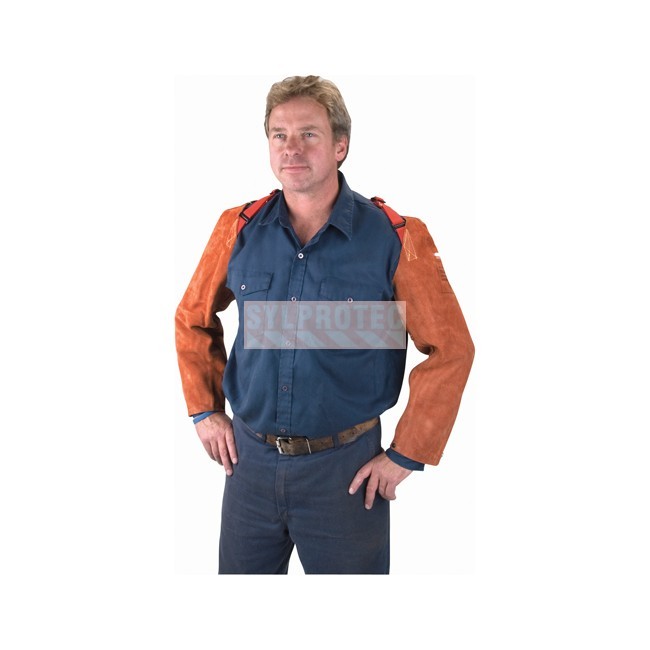 Weld-Mate Lava Brown 23 in welding sleeves, pair, TTU389