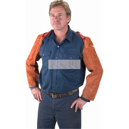 Weld-Mate Lava Brown 23 in welding sleeves, pair, TTU389