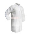Ronco white pocketless disposable lab coat, 44-150-L