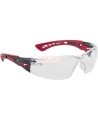 Lunettes Bollé Safety Rush+ claires PLATINUM, RUSHPPSI