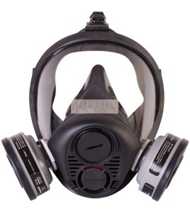 North silicone full facepiece respirator, medium, RU65001M