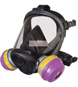 North silicone full facepiece respirator, medium, RU65001M