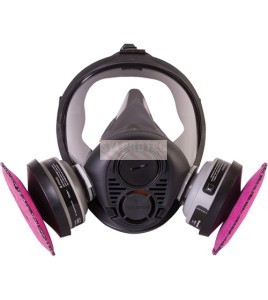 North silicone full facepiece respirator, medium, RU65001M