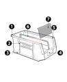 Kleton stack and hang bin, blue, 5-1/2 X 10-7/8 X 5 in, CF830