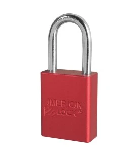 American Lock red aluminum safety padlock, A1106RED