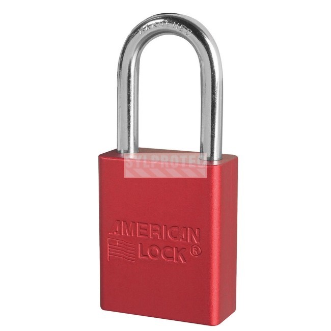 American Lock red aluminum safety padlock, A1106RED