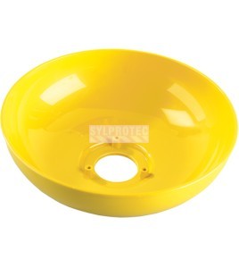 Bol de rechange jaune Bradley pour douche oculaire, 154-058