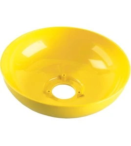 Bradley yellow replacement eyewash bowl, 154-058