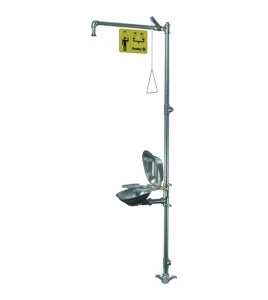 Bradley HALO all stainless pedestal combination shower, S19314SC