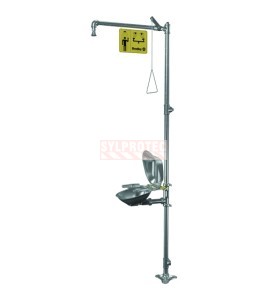 Douche combinée Bradley HALO tout inox sur socle, S19314SC