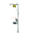 Bradley HALO all stainless pedestal combination shower, S19314SC