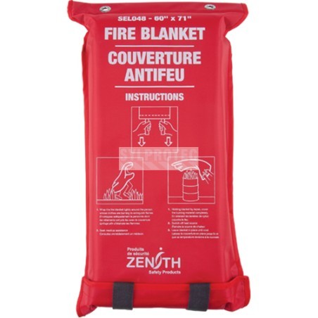 Zenith fibreglass fire blanket, 71 X 60 in, SEL048