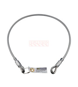 Élingue d'ancrage en câble d'acier galvanisé enduit PVC, 2 embouts estampés, Peakworks
