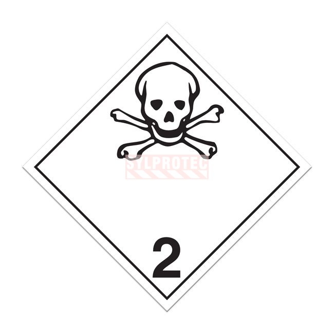 Toxic gases placards class 2.3