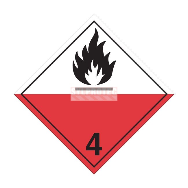 Placards matières à inflammation spontanée classe 4.2