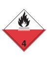 Spontaneously combustible materials, class 4.2, placard, 10-3/4 in X 10-3/4 in.