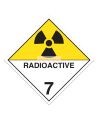 Radioactive materials, class 7, placard, 10 3/4 in X 10 3/4 in., For the transport of hazardous materials.
