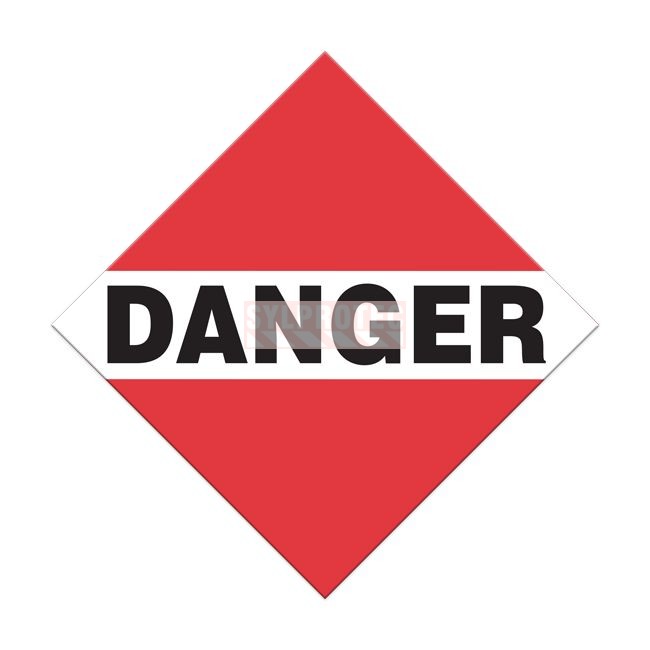 Placards danger - chargement mixte