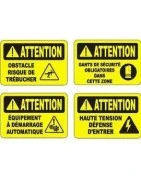 Affiches OSHA  attention