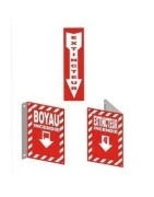 Signs related to fire equipment and emergency situation