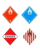 Placards for transportation of dangerous goods